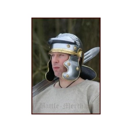 Roman Trooper helmet, steel, incl. soft cap