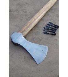 Hand forged axe Axe made of carbon steel, polished
