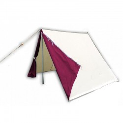 Wedge A-Tent 3 x 2.5 m - blue-white - cotton